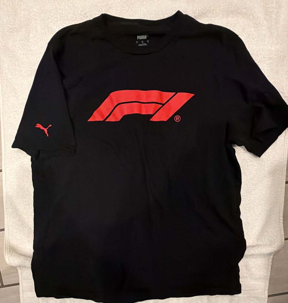 Puma F1 Essentials Logo T-Shirt Size XL Black